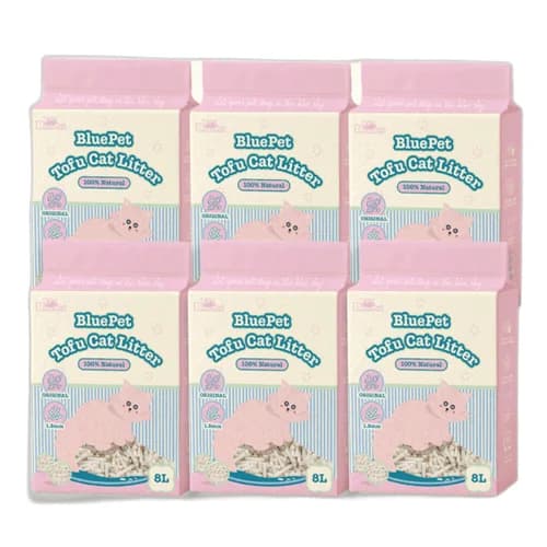 블루펫 두부모래 가는입자 고양이모래 18kg 48L 무향 - 고양이모래 제품 이미지, 테니스 뇌피셜