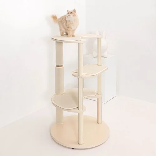 그린웨일 H1 슈슈타워 캣타워 캣폴 원형 - 캣타워 제품 이미지, 테니스 뇌피셜