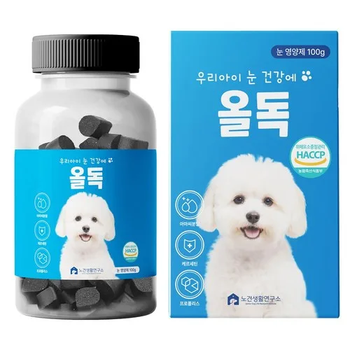 상품정보링크 생성올독 강아지 눈 영양제 눈물자국 노령견 백내장…16%